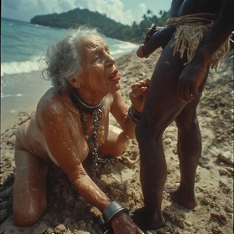 White female slaves in Africa