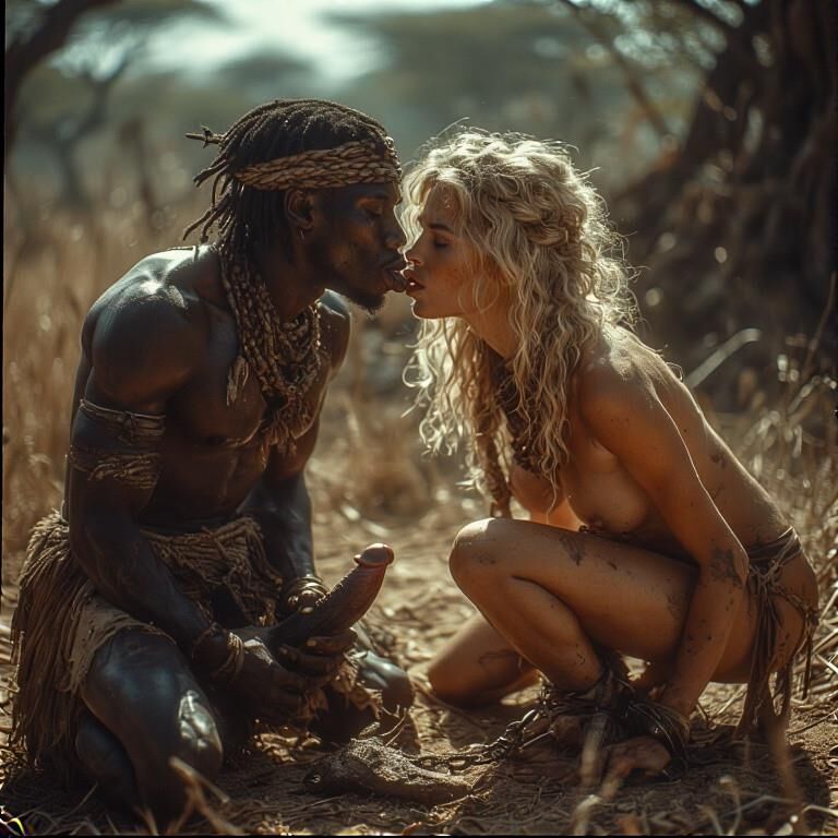 White female slaves in Africa