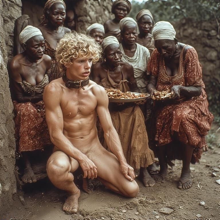 Serviteur blanc pour garçons pour les dames noires