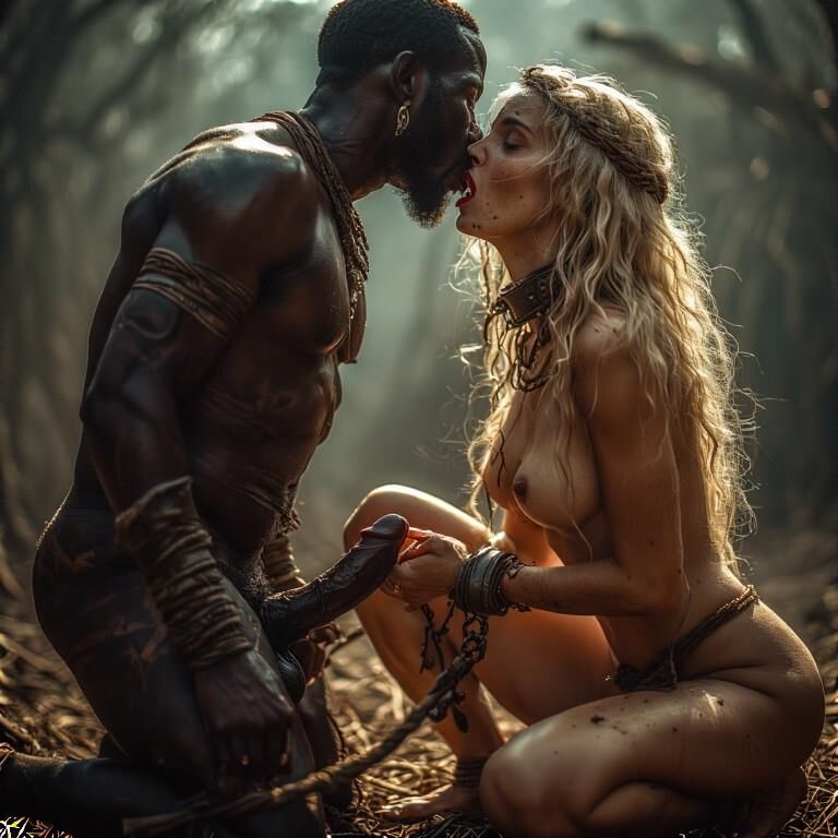 White female slaves in Africa