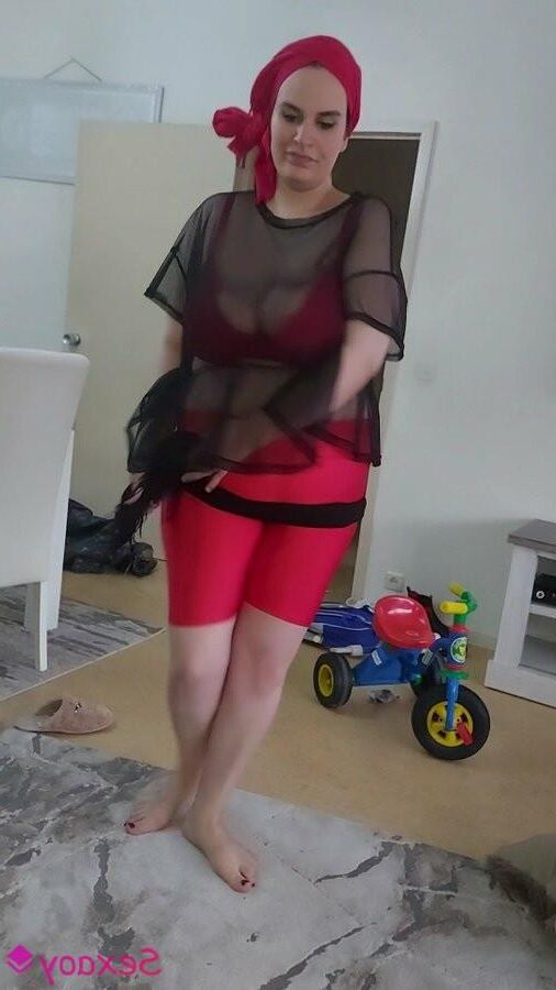My wife very sexy in shorty red