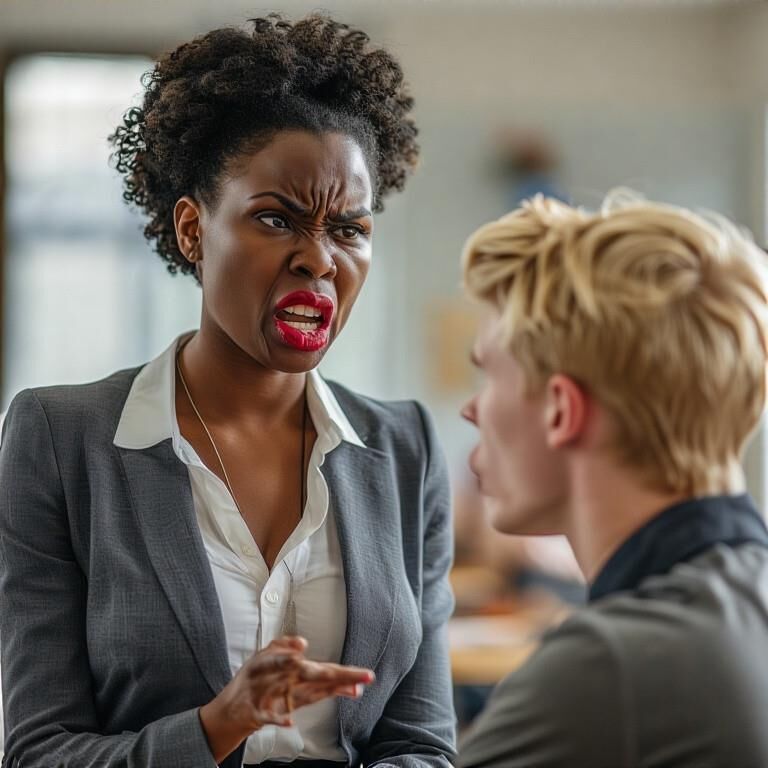 Pep Talk cuando se corregga verbalmente por una diosa negra