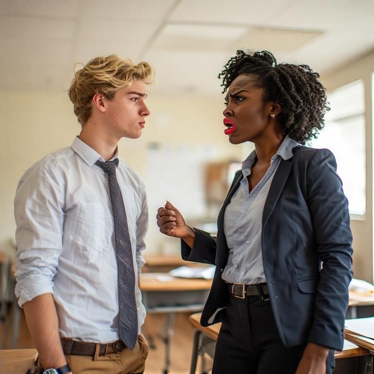 Pep Talk cuando se corregga verbalmente por una diosa negra