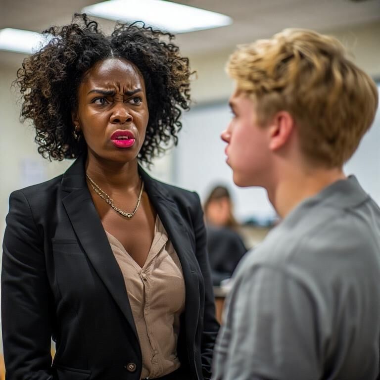 Pep Talk cuando se corregga verbalmente por una diosa negra