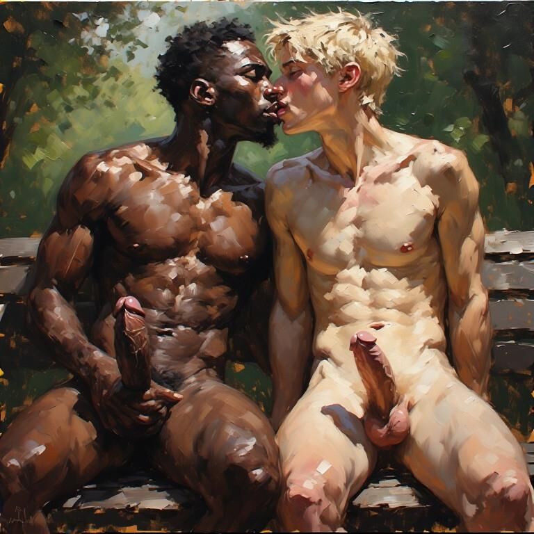 A arte do passado vai interracial