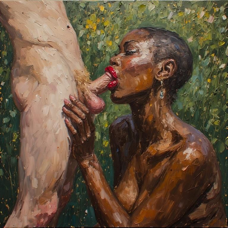 A arte do passado vai interracial