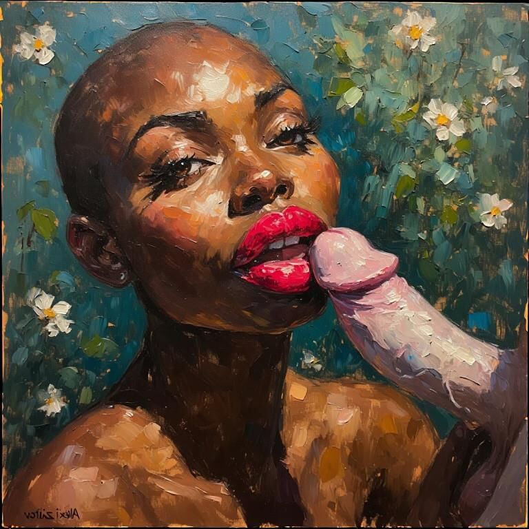 A arte do passado vai interracial