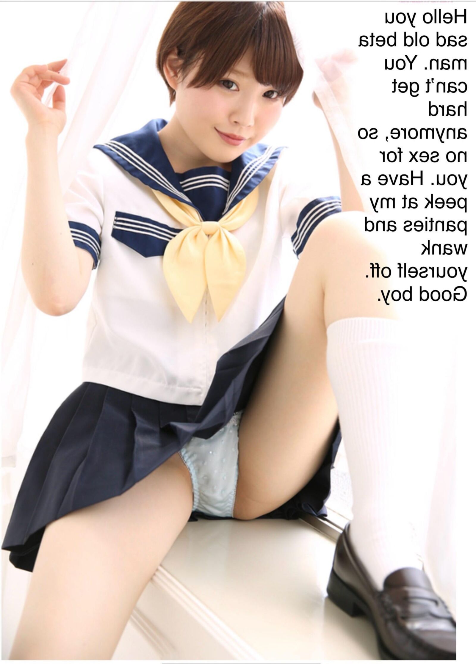  I prefer to look at Asian schoolgirls knickers and masturbate