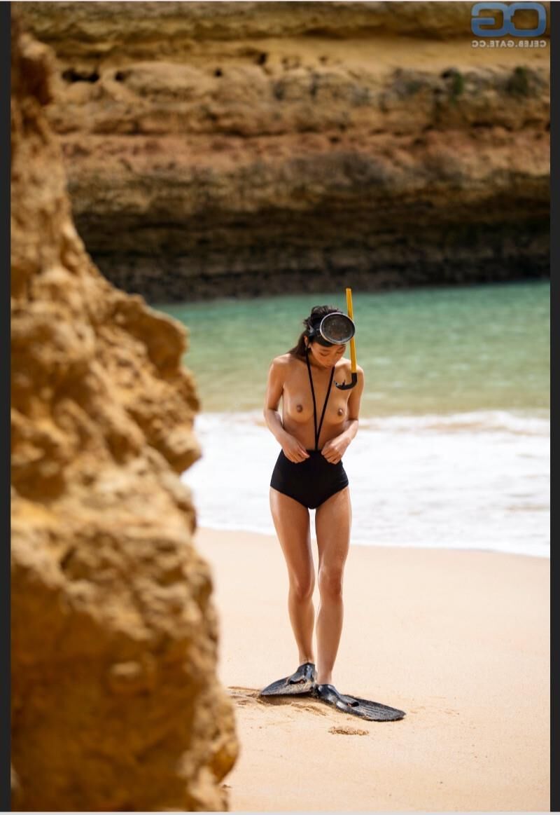 Kim Shinobi, Asian German nude model