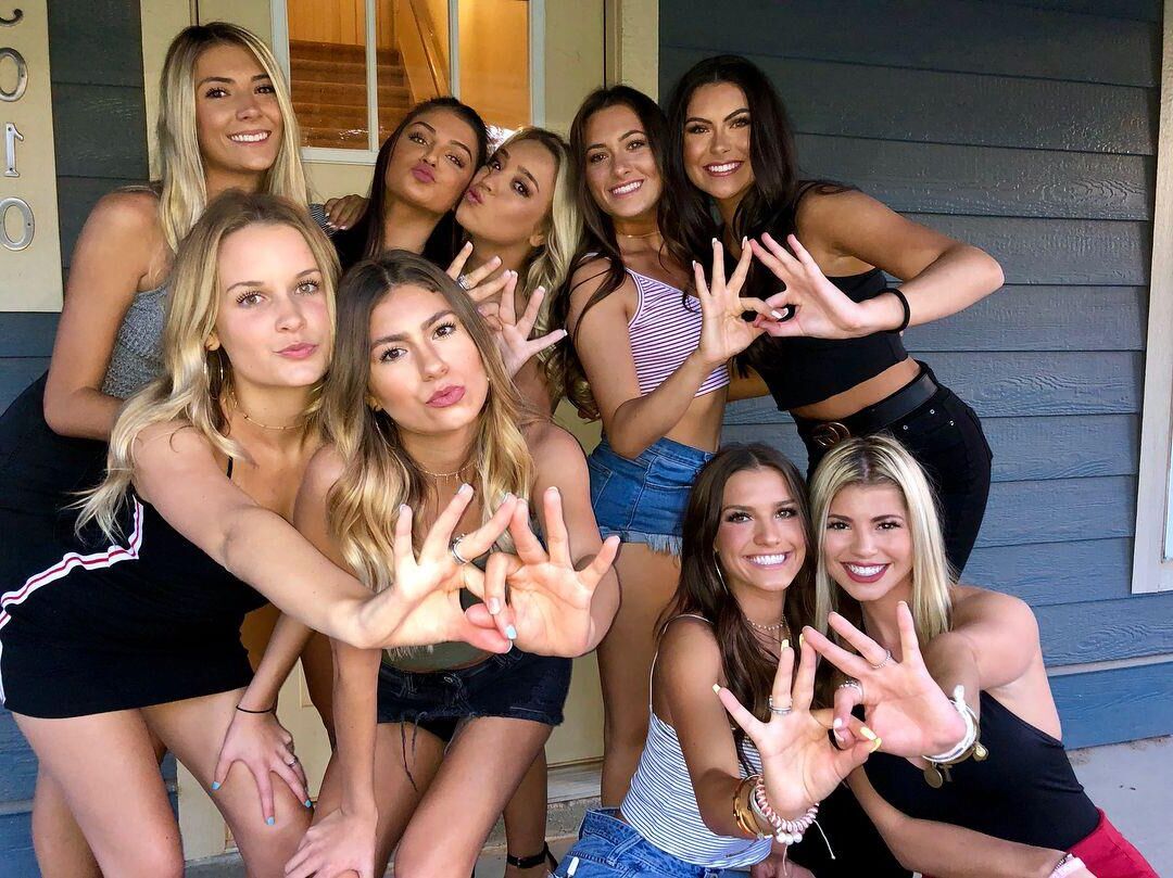 Mix of American College Sluts and Aussie Uni Sluts or Bimbos 