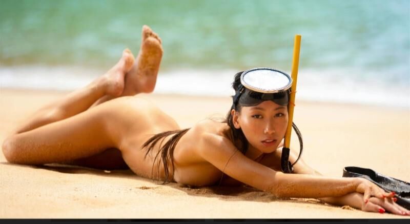 Kim Shinobi, Asian German nude model