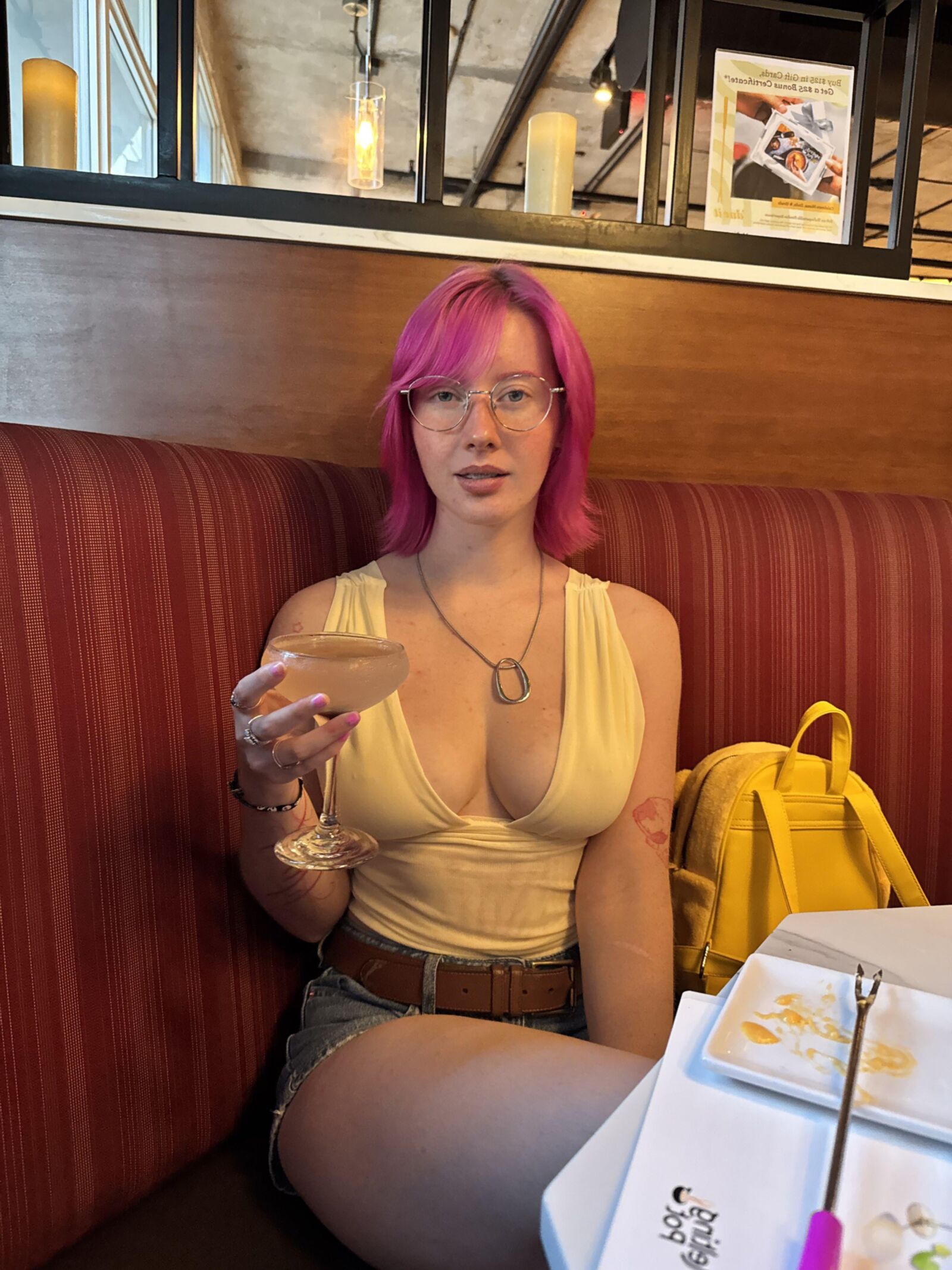 Luv Big Boobs Big Ass Pink Hair Sexy Beauty Girlミックスホット写真
