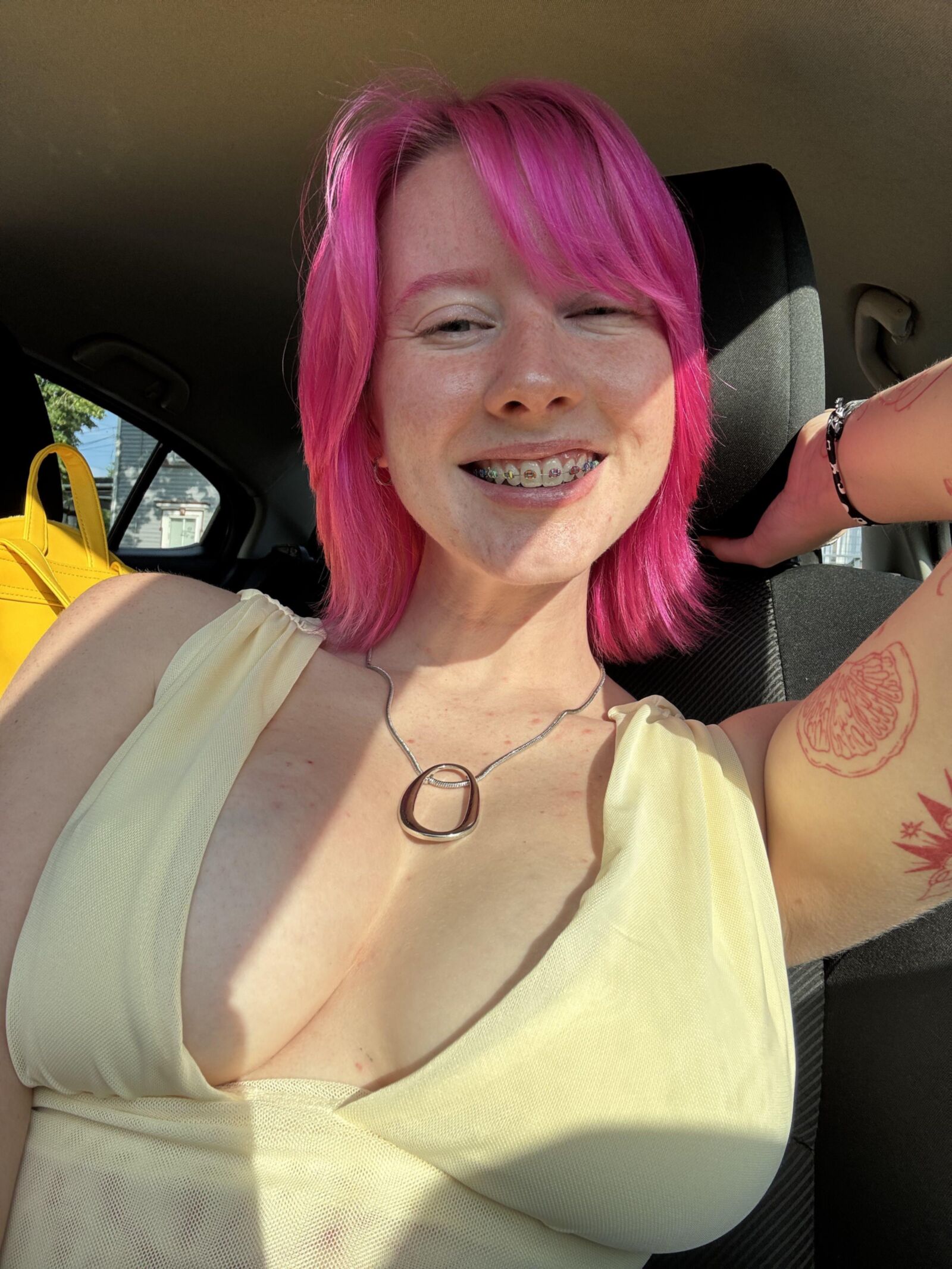 Luv Big Boobs Big Ass Pink Hair Sexy Beauty Girlミックスホット写真