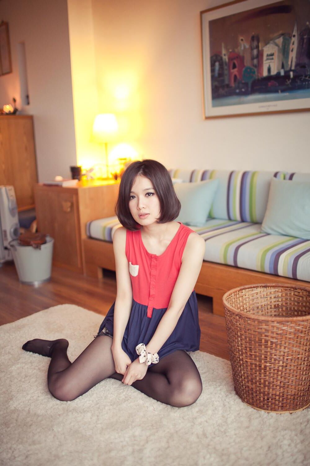 Asians with slutty black nylonfeet