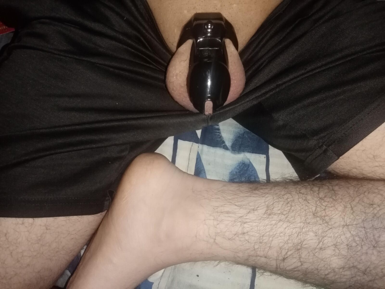 Greg In Chastity And Shorts Smooth Shoots!