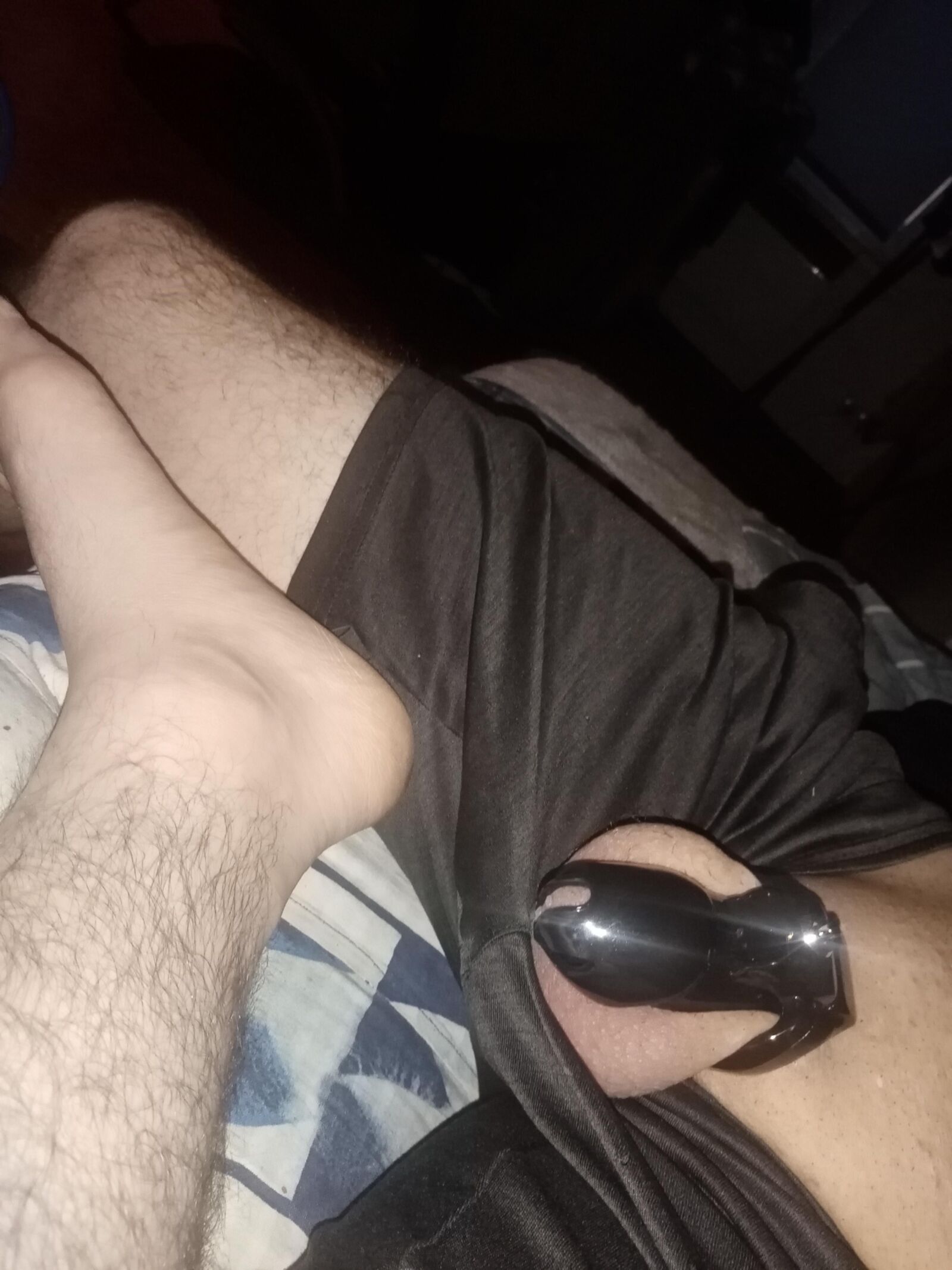 Greg In Chastity And Shorts Smooth Shoots!