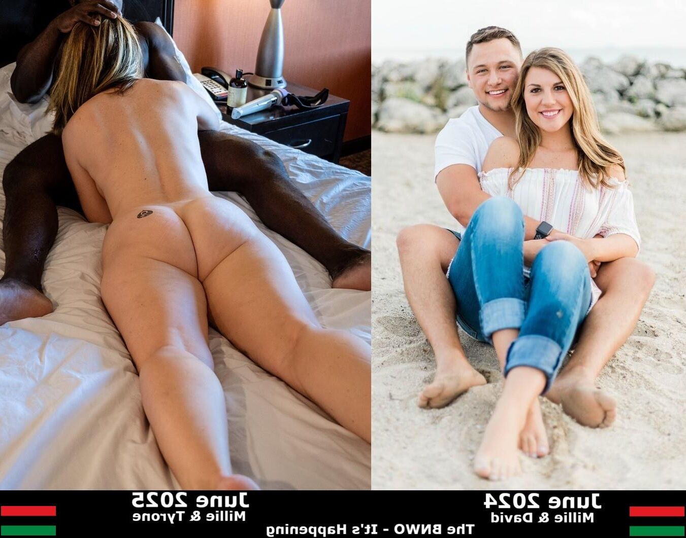 私の異人種間のbnwo cuckoldキャップ