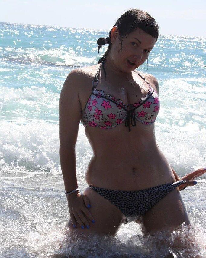 Russian woman in bikini 