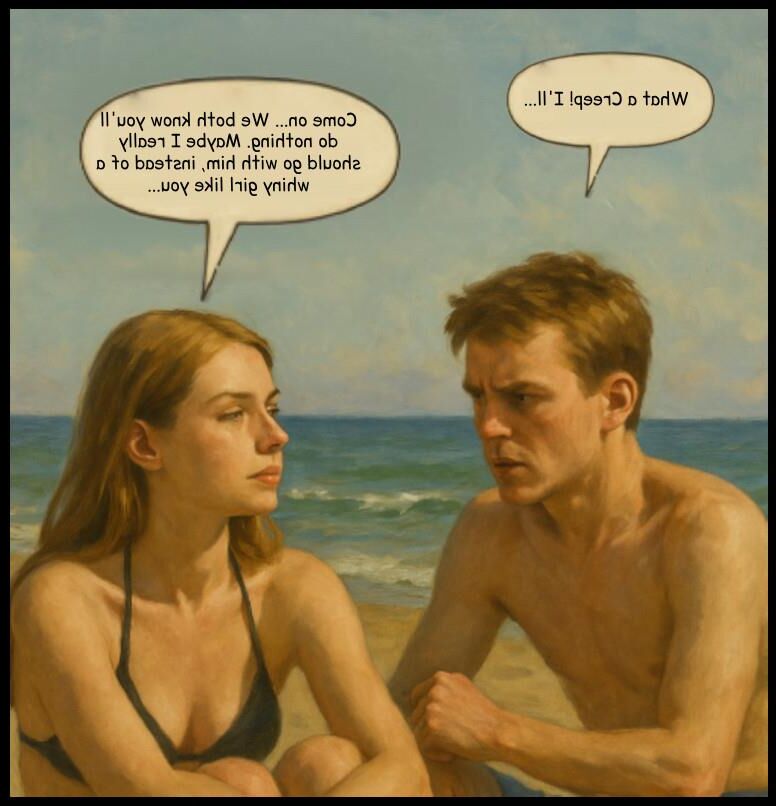 The insult that made that man into a woman (C. Atlas TG parody)