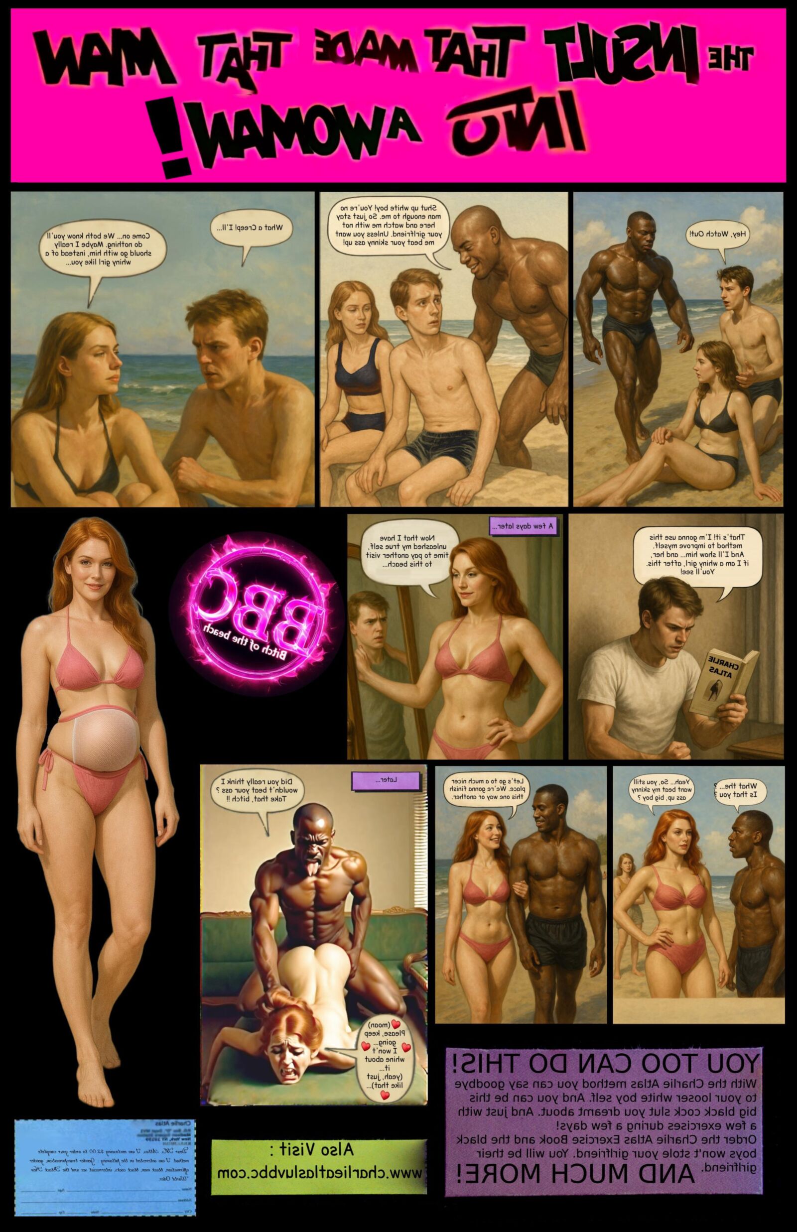 The insult that made that man into a woman (C. Atlas TG parody)