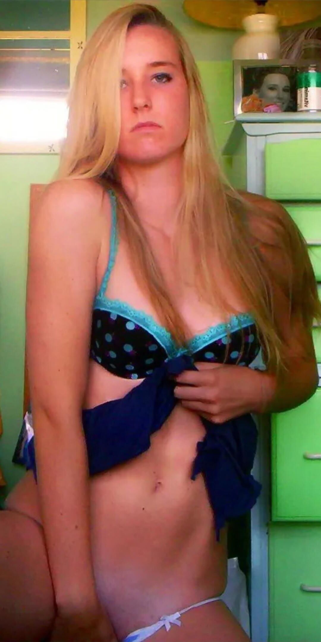 Youthful Blonde American Wife