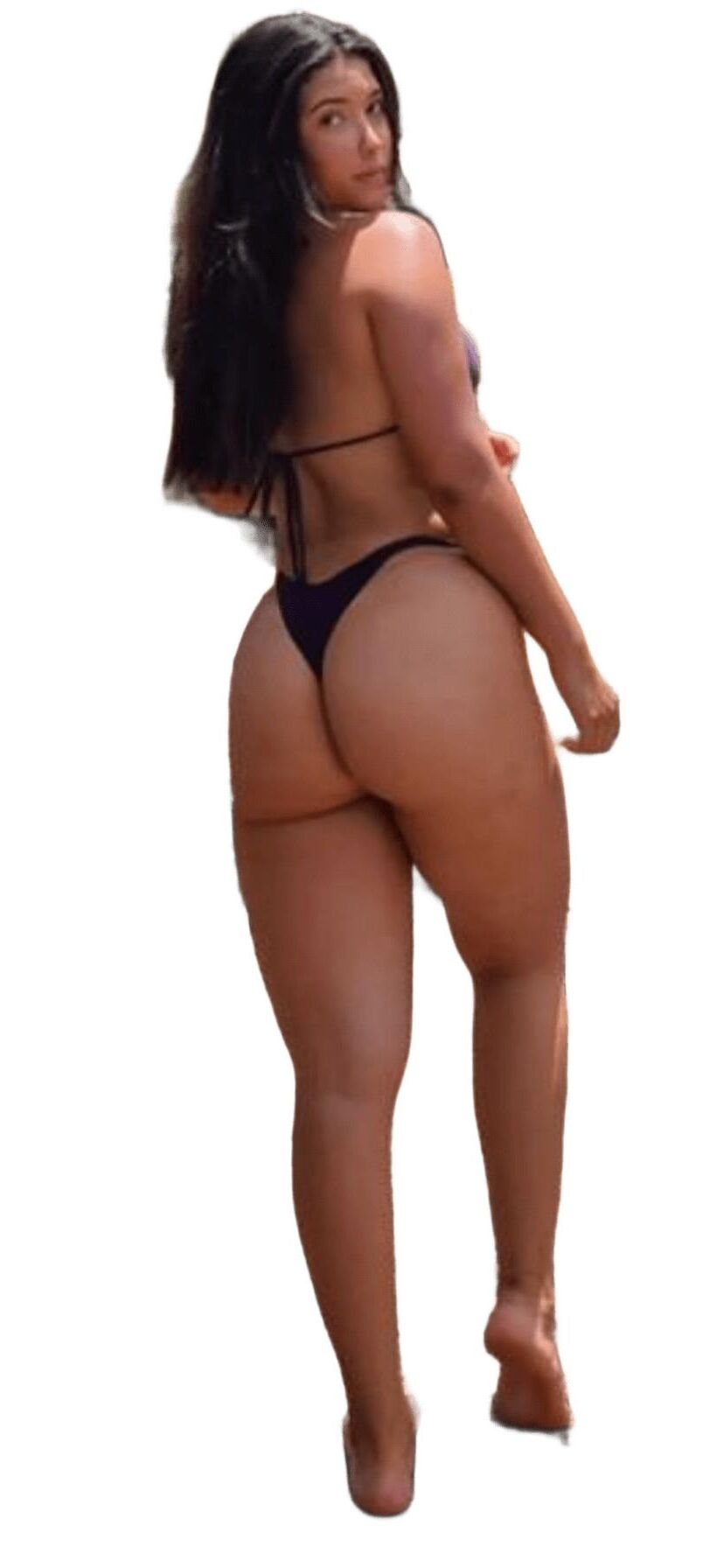 Latina süße große Butt -Aufkleber
