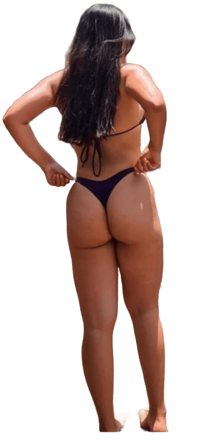 Latina süße große Butt -Aufkleber