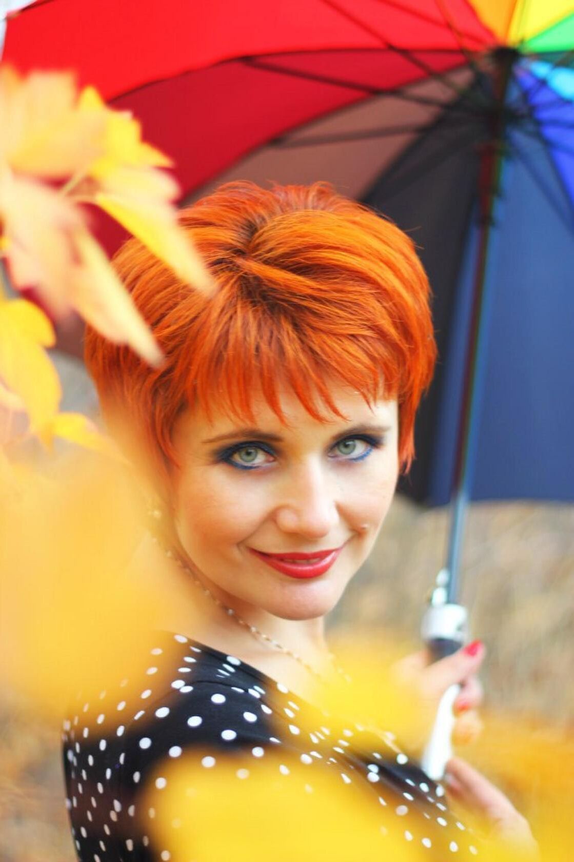 Redhead Aleksandra from Astana in Kazakhstan then and now