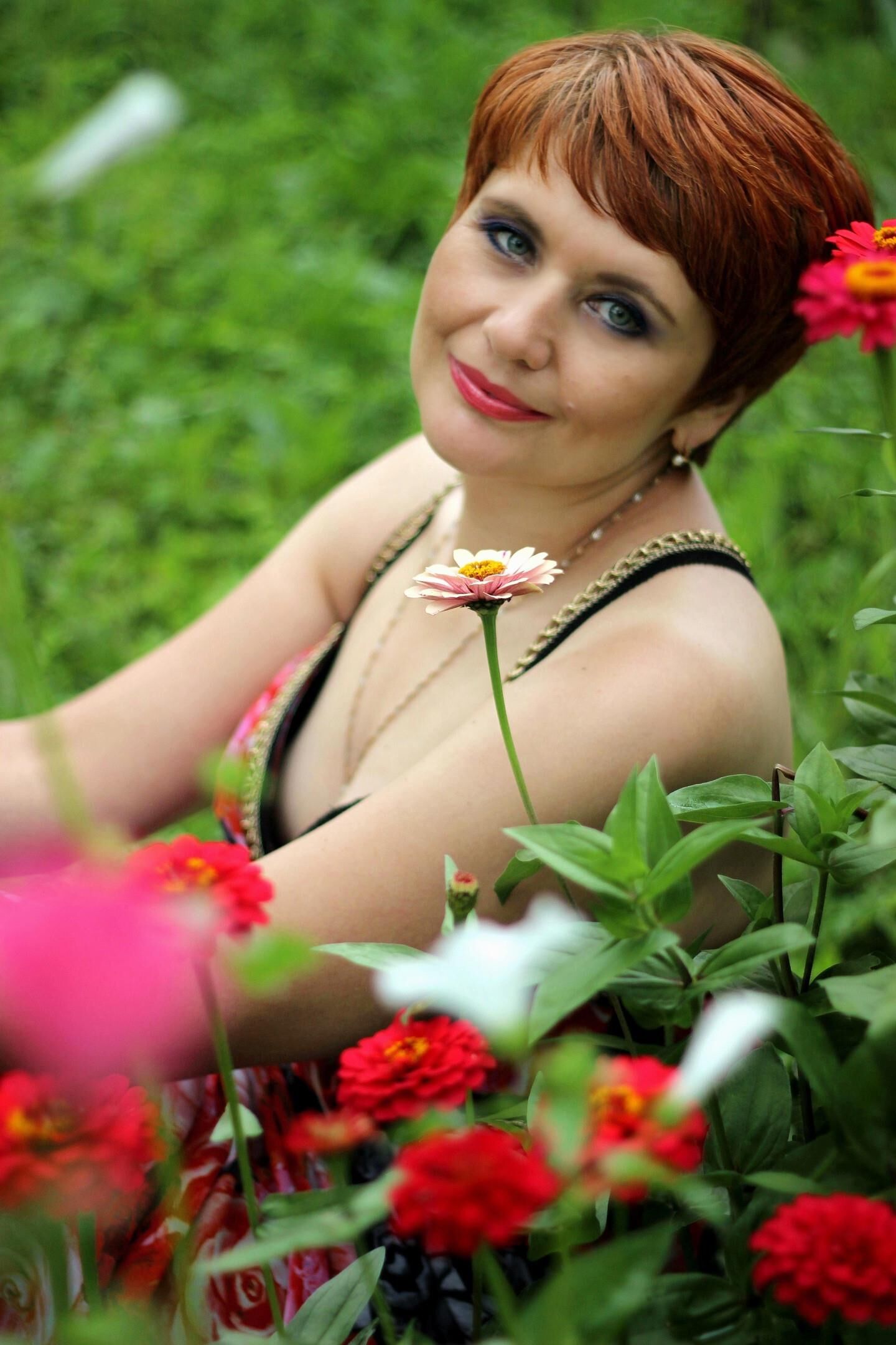 Redhead Aleksandra from Astana in Kazakhstan then and now
