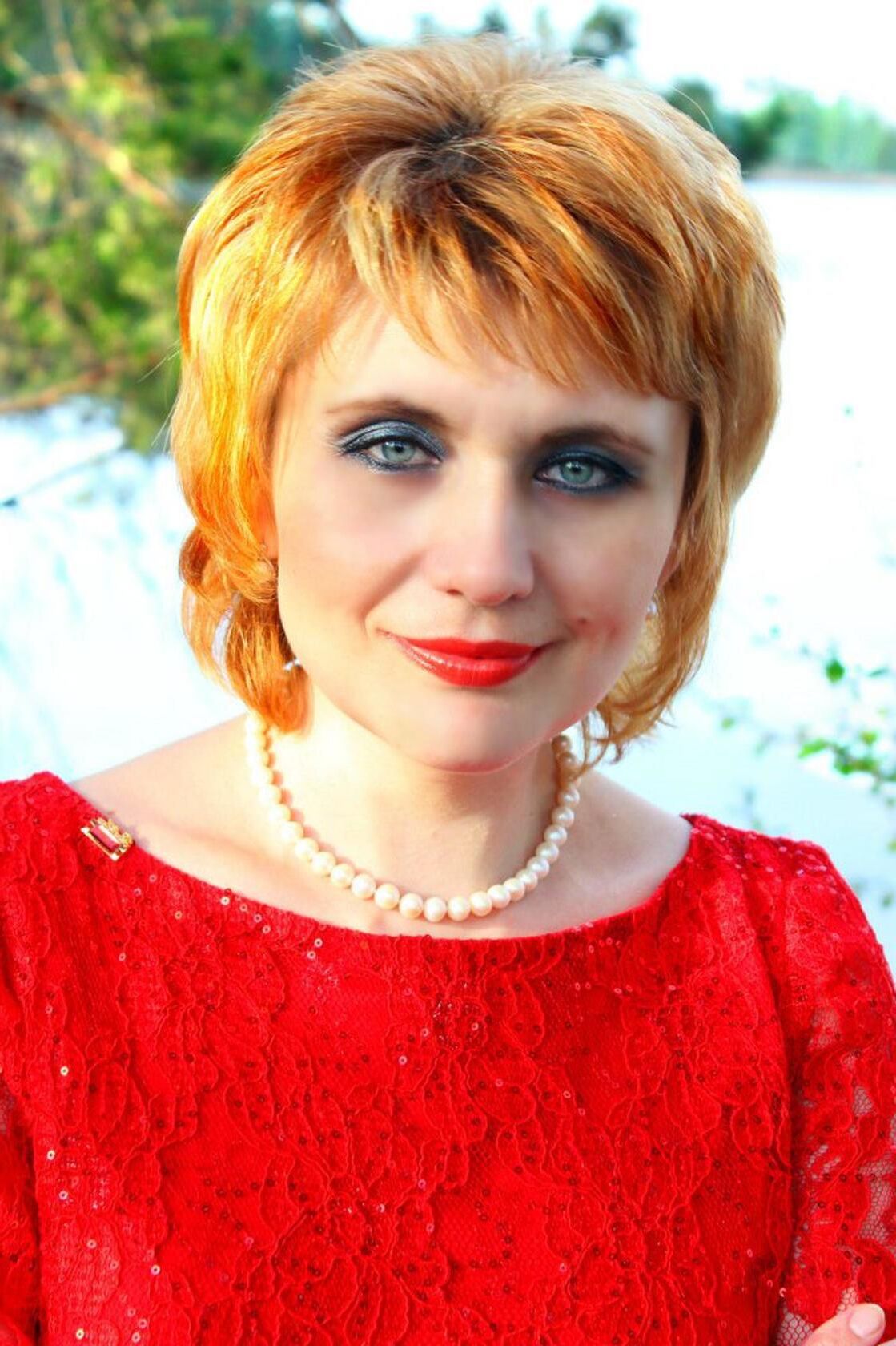 Redhead Aleksandra from Astana in Kazakhstan then and now