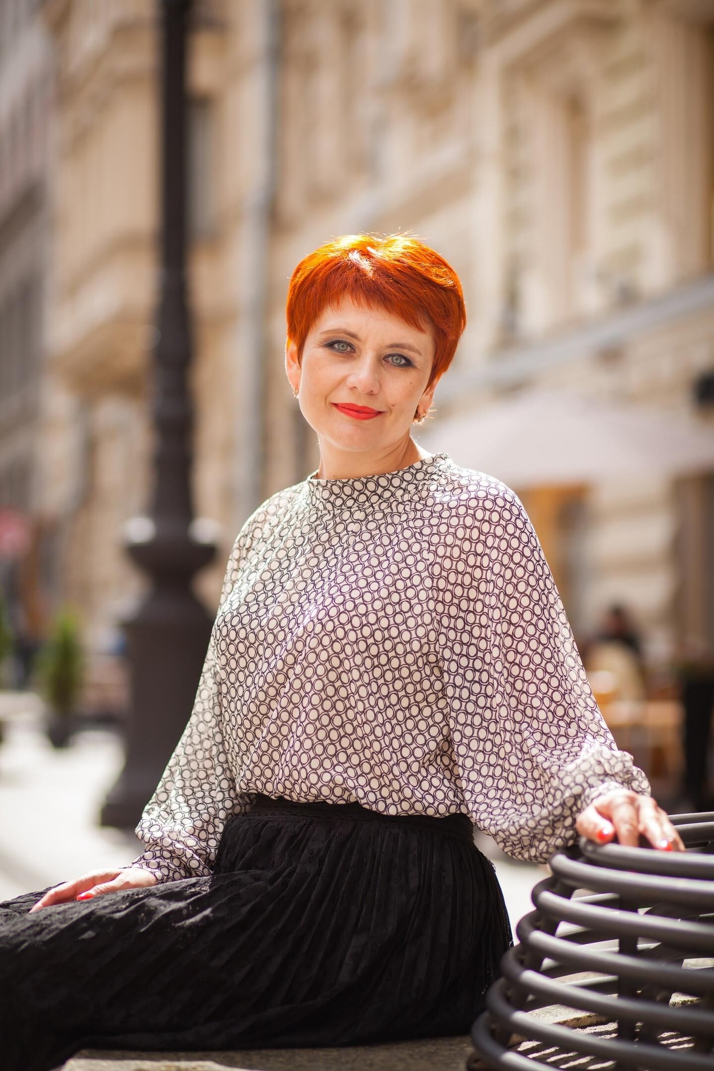 Redhead Aleksandra from Astana in Kazakhstan then and now