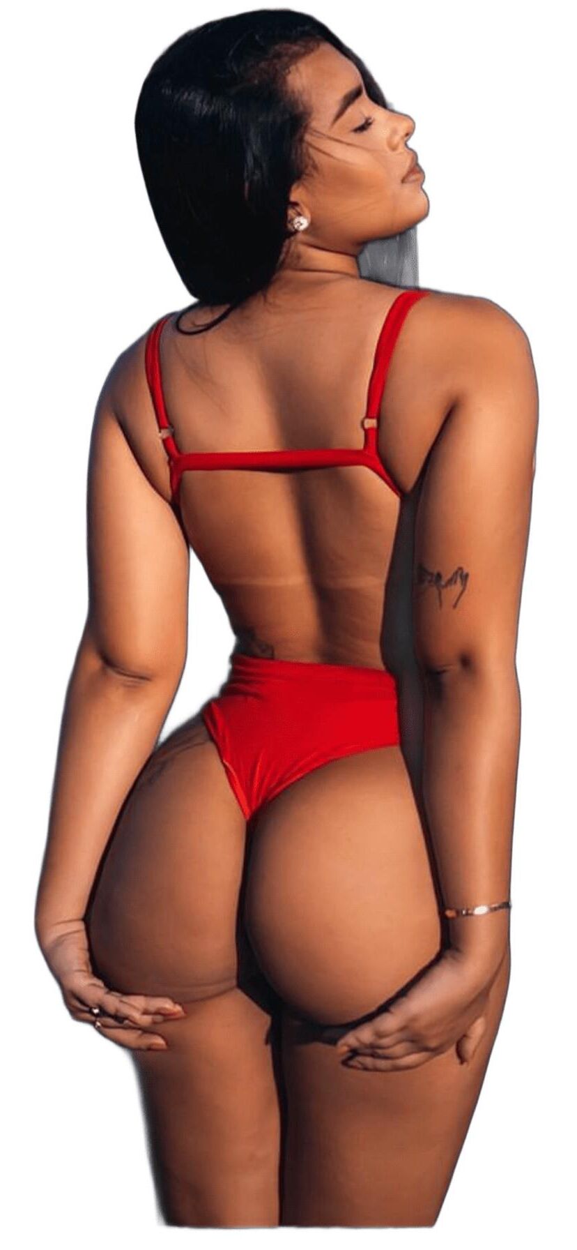 Latina süße große Butt -Aufkleber