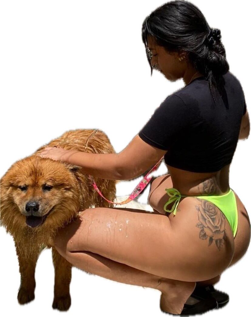 Latina süße große Butt -Aufkleber