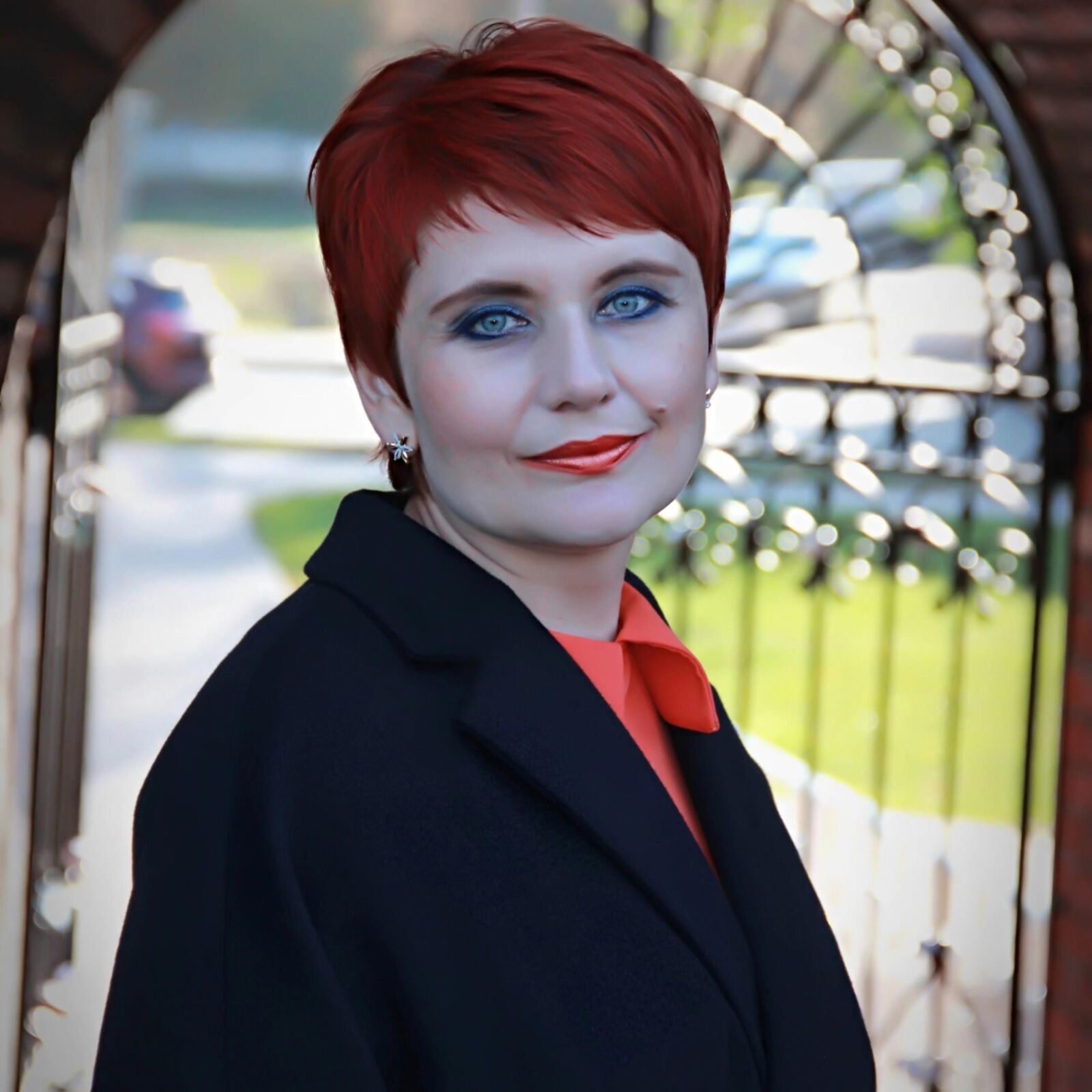 Redhead Aleksandra from Astana in Kazakhstan then and now