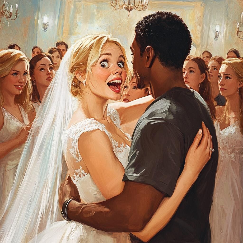 Sorry bro, looks like a Black man is taking your bride tonight