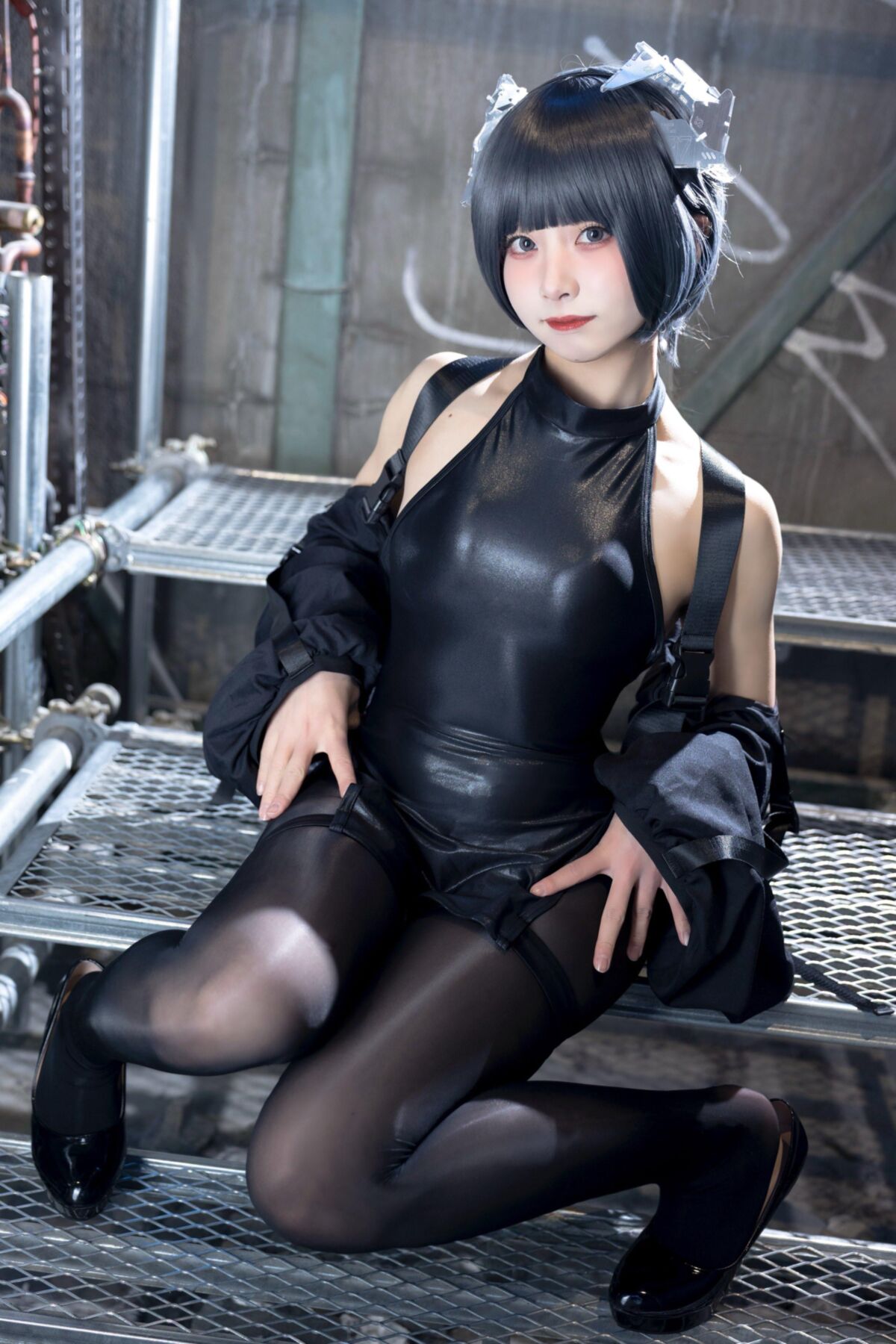 Asian, Lack, Nylons 