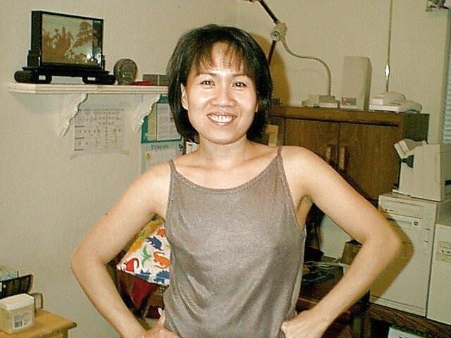 Nerdige asiatische Frau