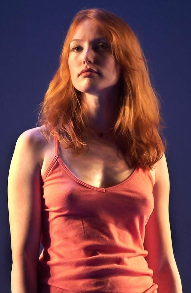 Red hot redheads braless and pokies