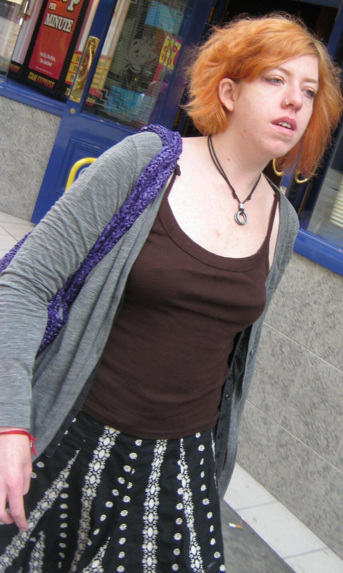 Red hot redheads braless and pokies