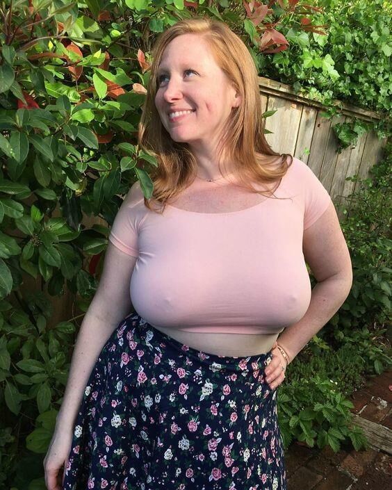 Red hot redheads braless and pokies