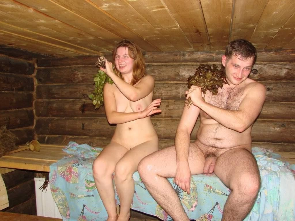 Olga from Velikiy Novogrod in Russia in traditional rusian banya