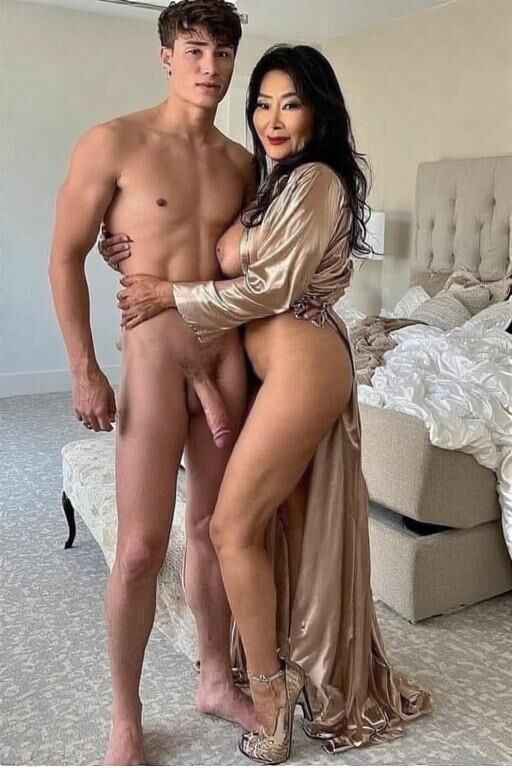 Asian hotwife and her boys