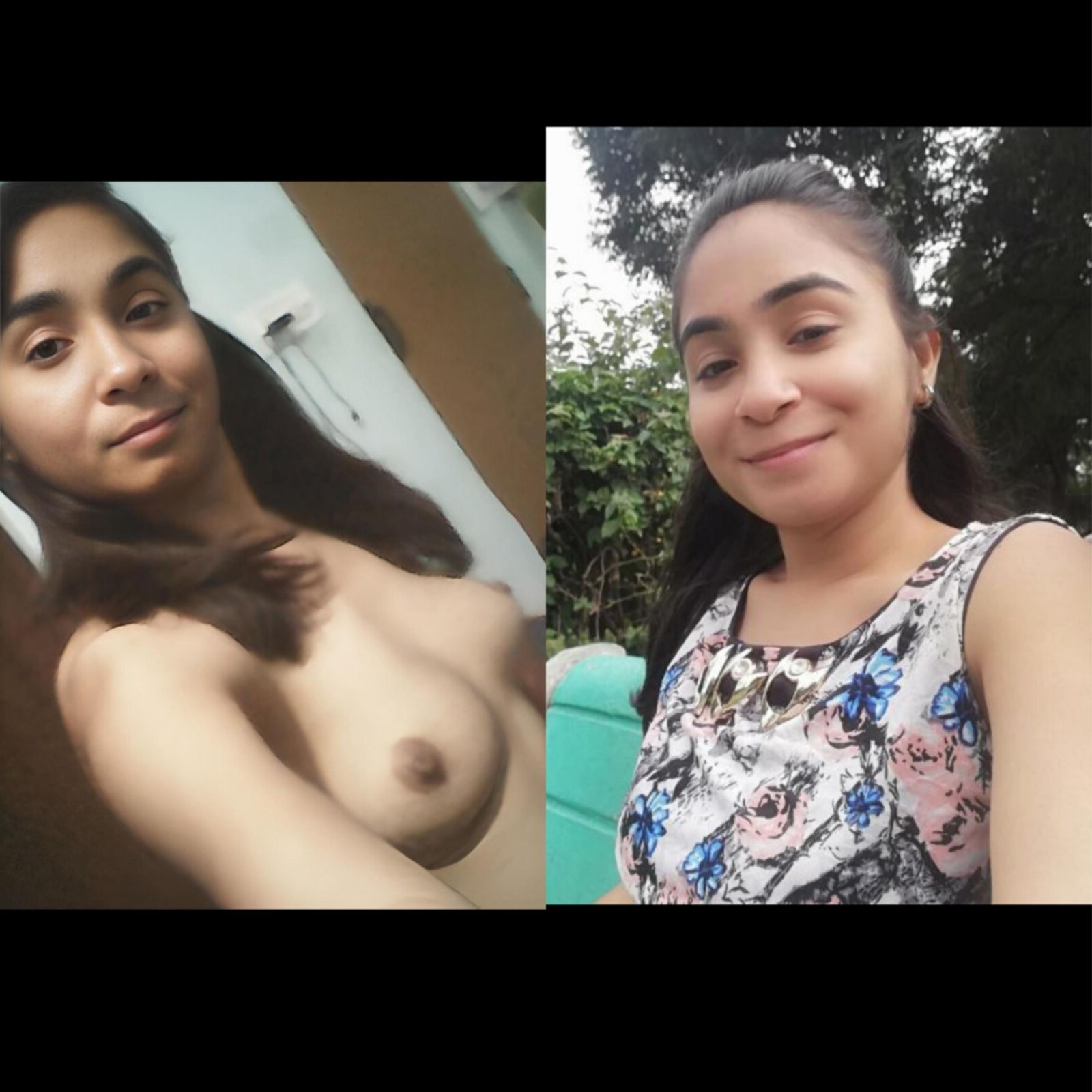 Filles indiennes nues / vêtues