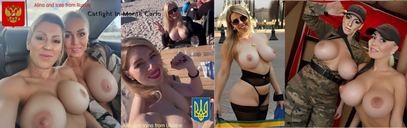 Russie vs Ukraine DD Tit Fight