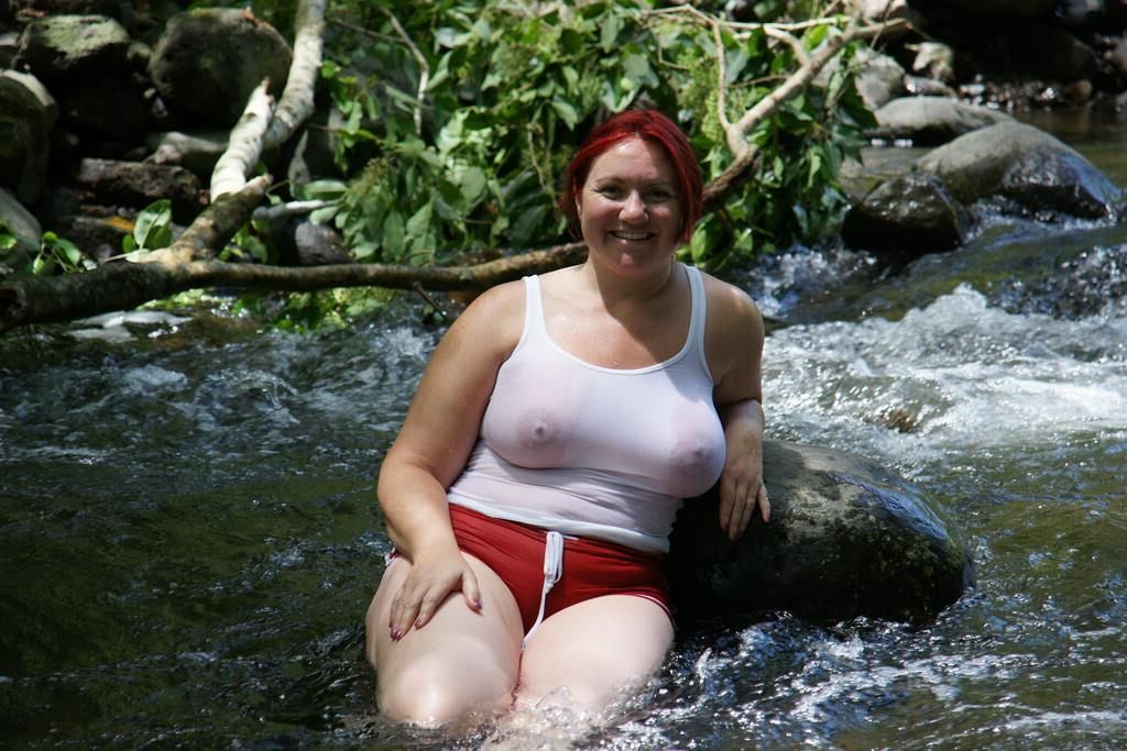 Sexy Big Boob Redhead