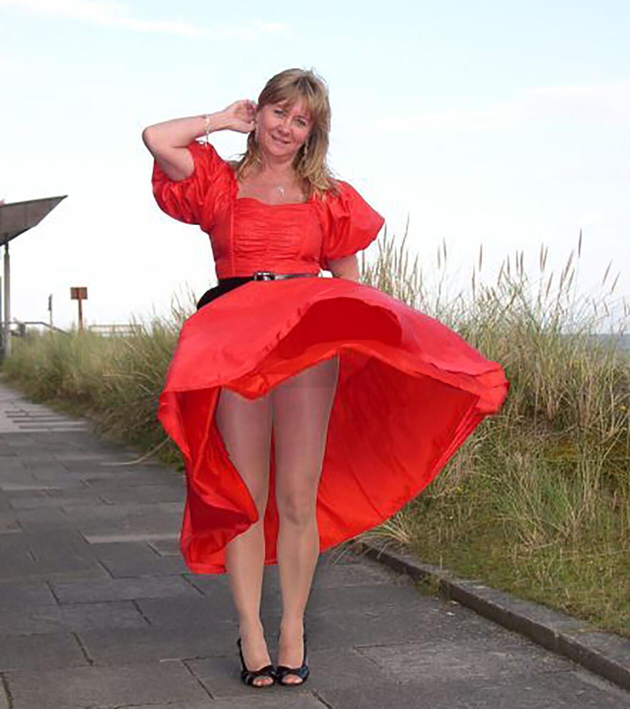 Te Lady in Red Day Moskau Russie