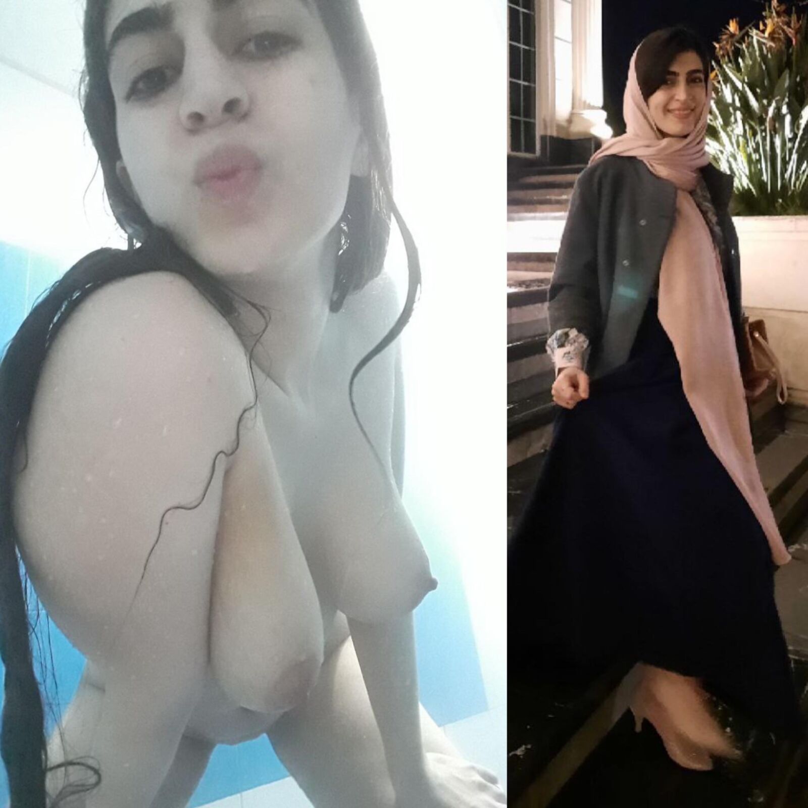 Des putes iraniennes hijabi exposées