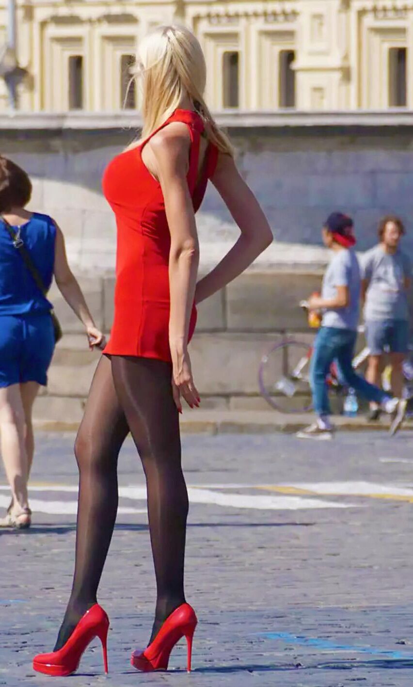 Te Lady in Red Day Moskau Russie