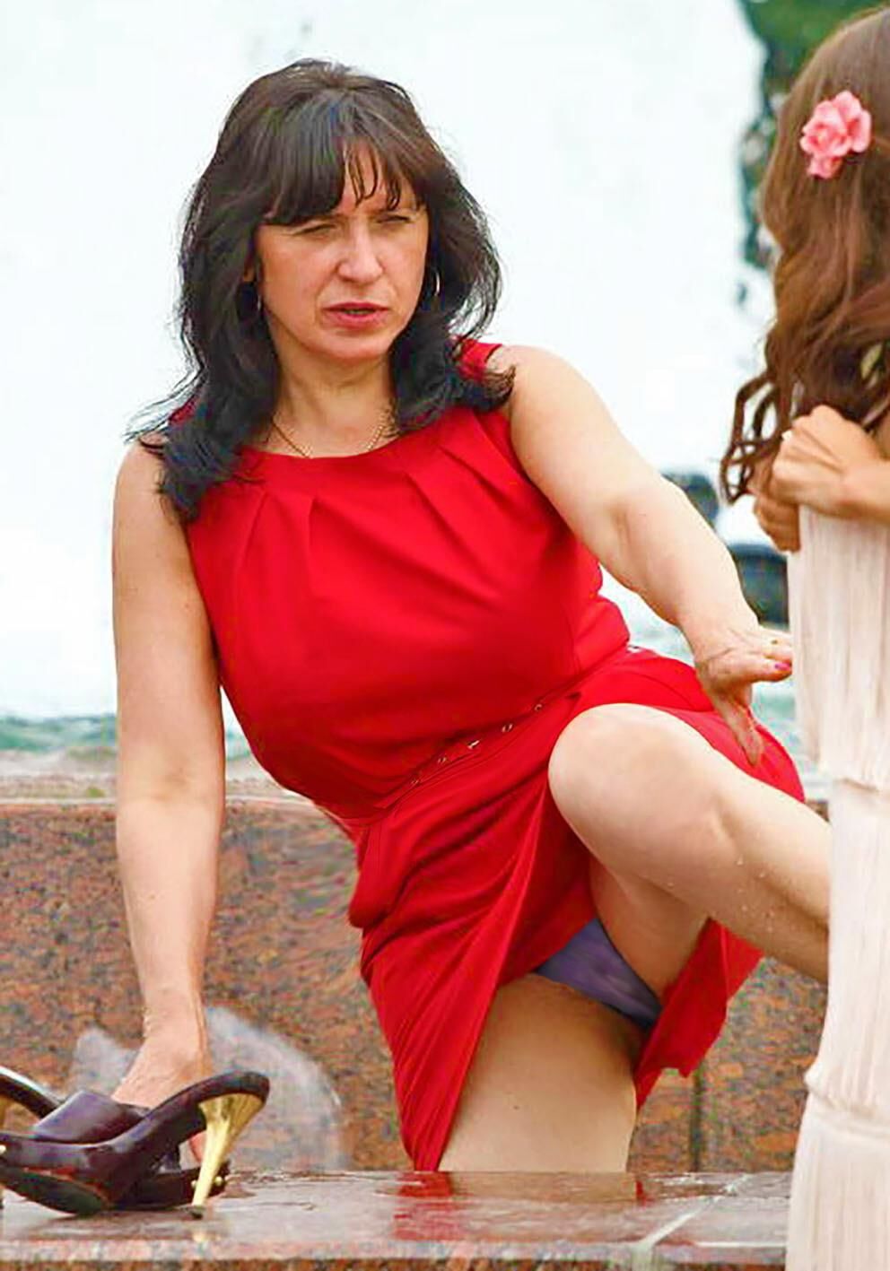 Te Lady in Red Day Moskau Russie