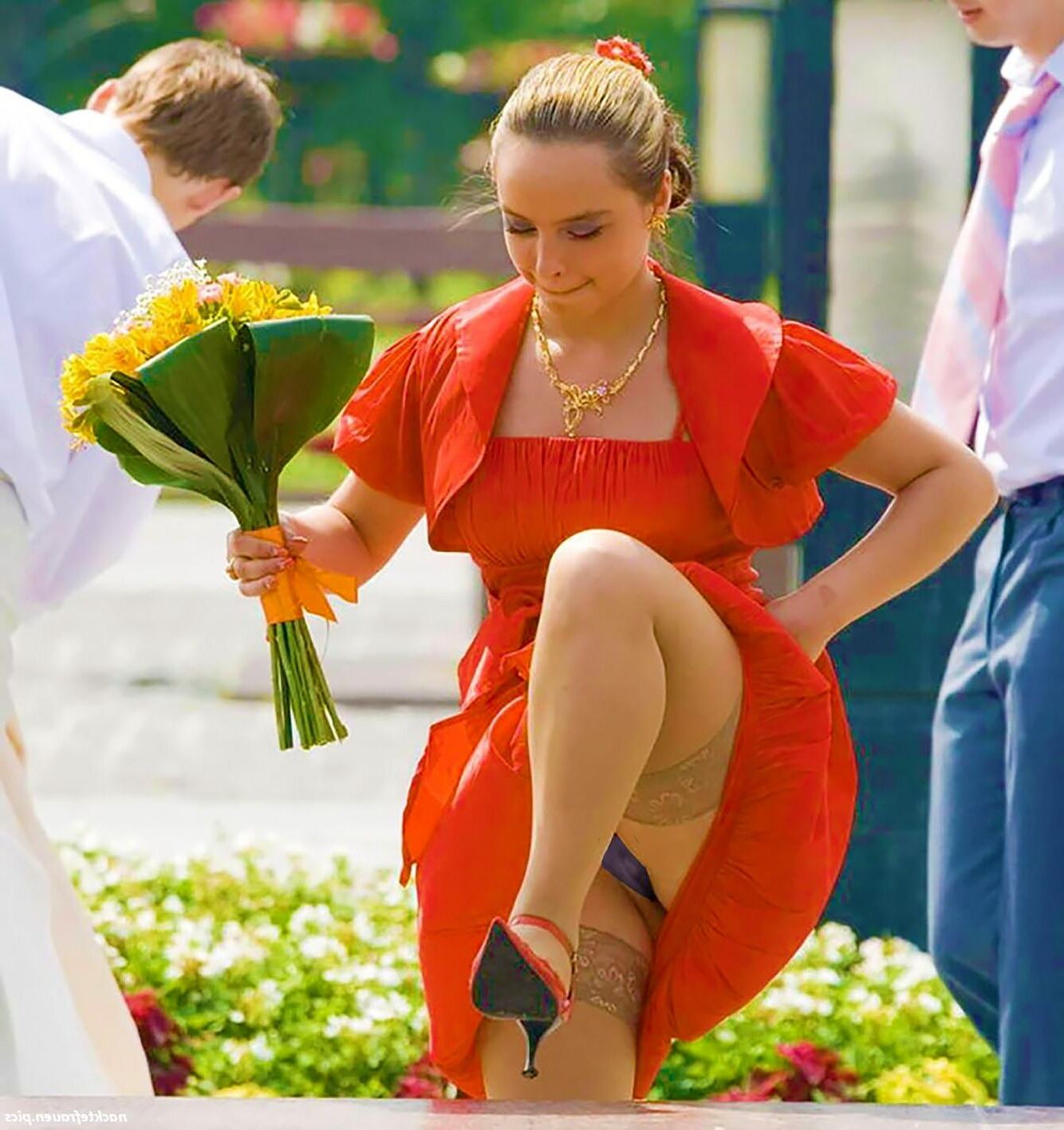Te Lady in Red Day Moskau Russie